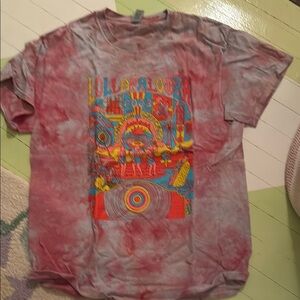 Gildan Red Tie-Dye Lollapalooza Graphic Tee